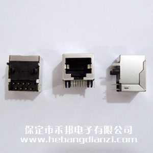 RJ45卧式网口(kǒu)座 短(duǎn)体